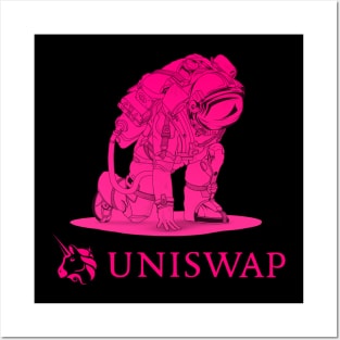 Uniswap UNI coin Crypto coin Crytopcurrency Posters and Art